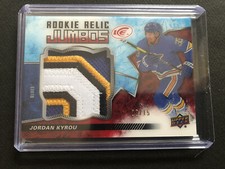 2018-19 UD Ice Jordan Kyrou Rookie Patch 05/15 Rc