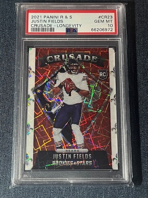 Justin Fields Panini Rookies & Stars Crusade #CR23 Longevity