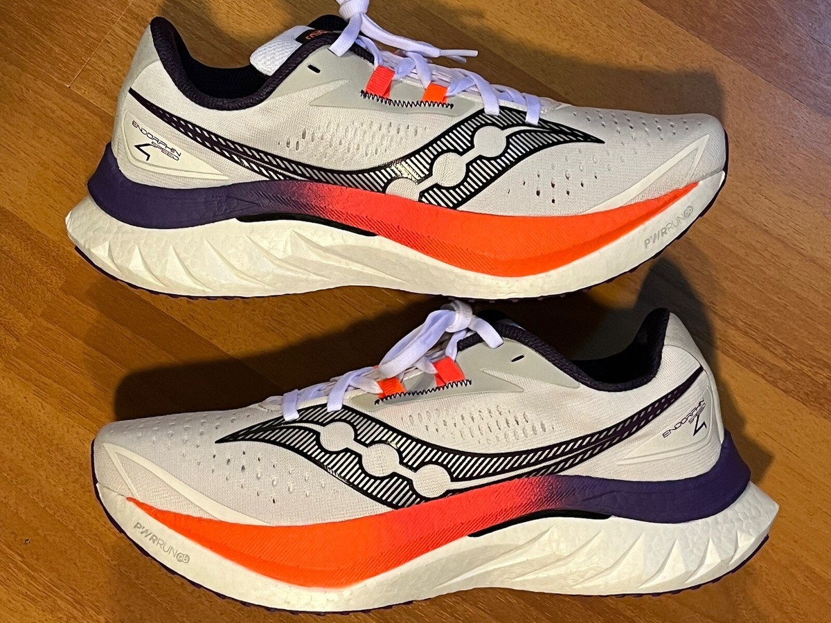 Saucony Endorphin Speed 4 White/ Orange/ Purple (S20940-129) 8.5