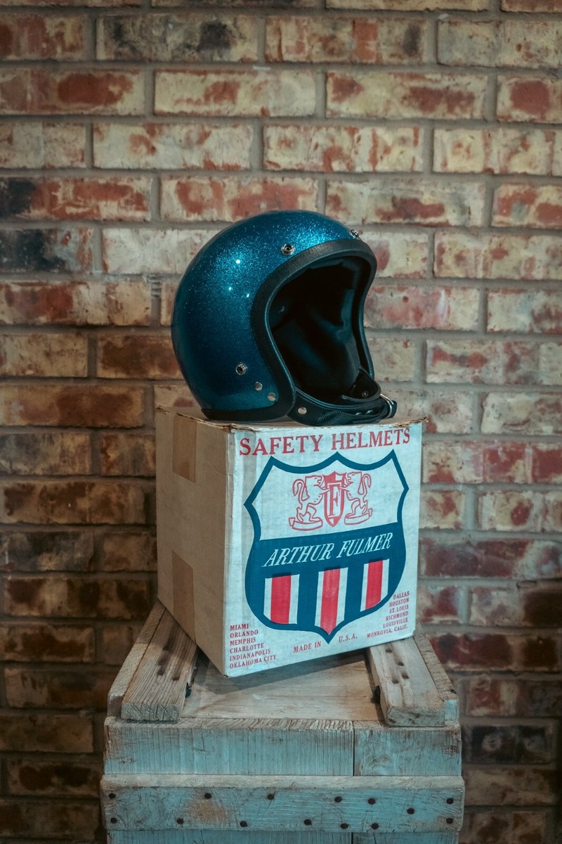 Arthur Fulmer Helmet AF20 Blue Sparkle w/ Original Box Large | eBay