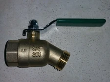 3/4 Inch Female Threaded Full Port Ball Valve Lever Handle Hose Bibb Spigot New