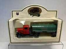 Lledo Chevron Standard Oil Crown Gasoline Semi Truck & Trailer  Die Cast Green