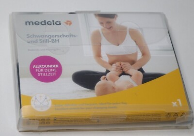 Medela Schwangerschafts- und Still-BH Nahtloser, bügelloser BH,Grösse:XL,Schwarz
