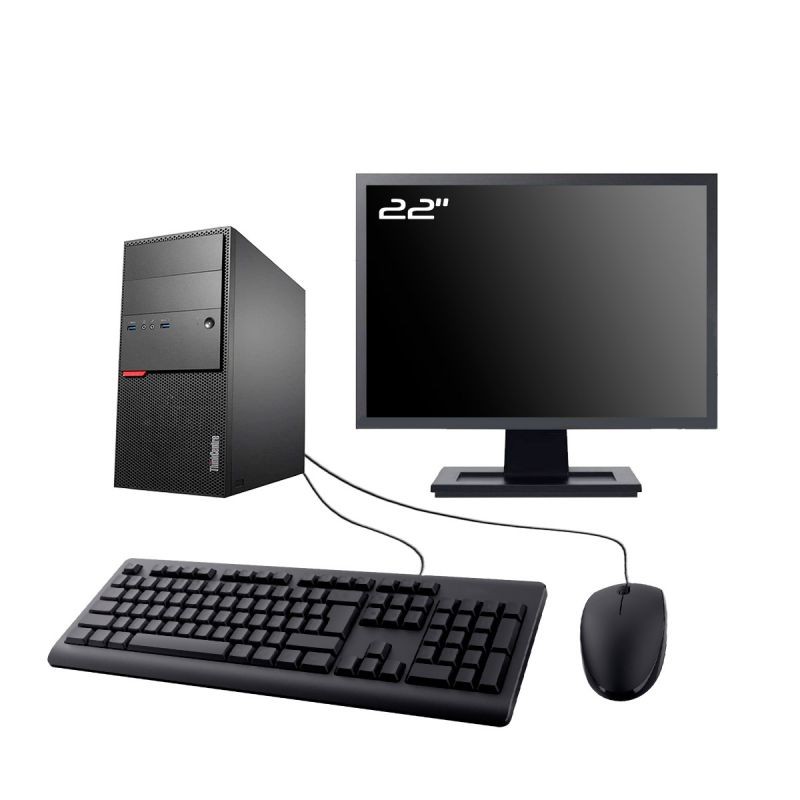PC Lenovo M900 Tour Ecran 22" Intel I5-6500 RAM 8Go SSD 250Go Wifi W11