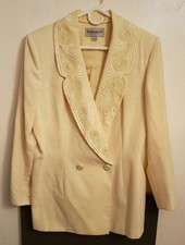 Ivory Suit Skirt Set