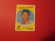 1959   TOPPS#444  RONNIE HANSEN  ORIOLES      EX+/EXMT