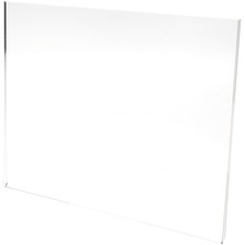 Plymor Clear Acrylic Folder-Style Sign Display Holder, 11" W x 8.5" H