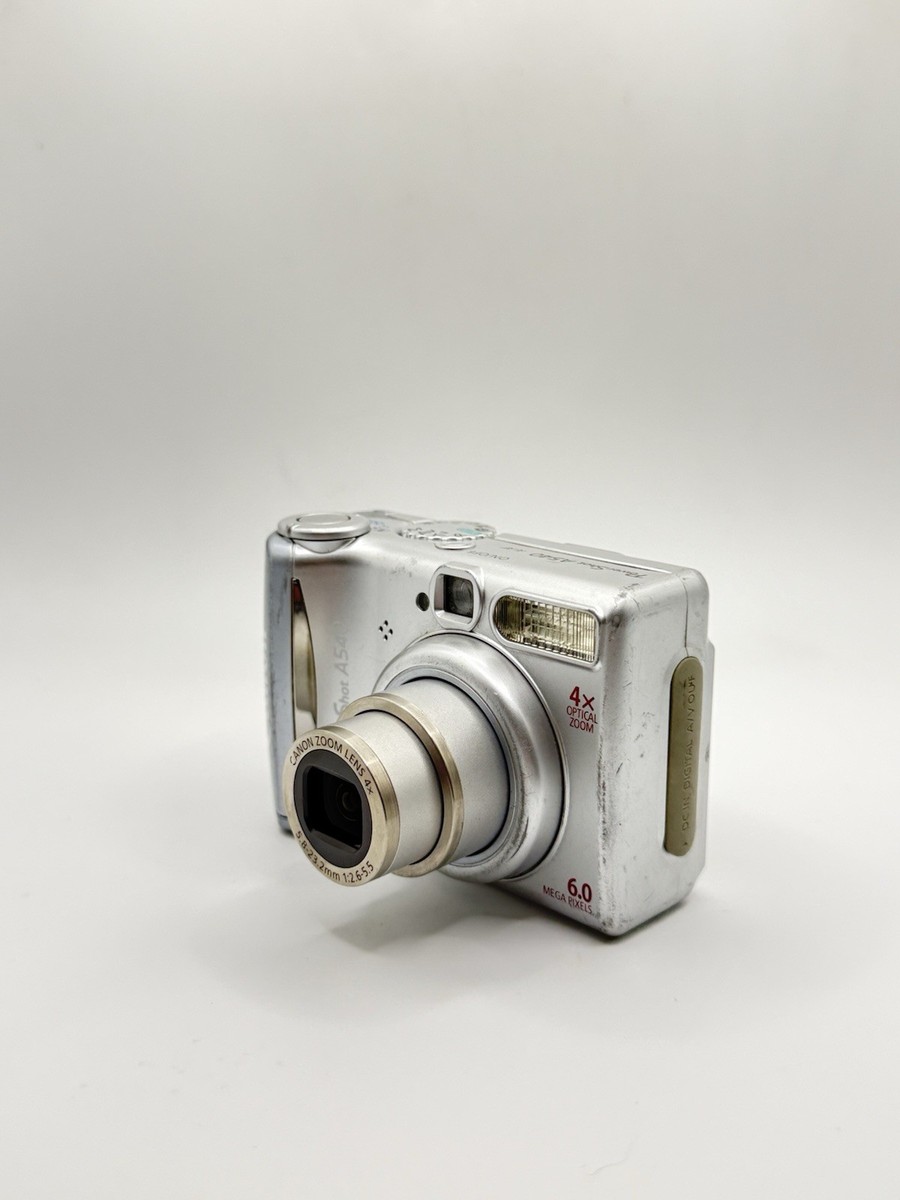 レトロカメラ Canon PowerShot A540 PC1183 キヤノン Canon PowerShot A540 6.0MP Digital Camera - Silver for sale online