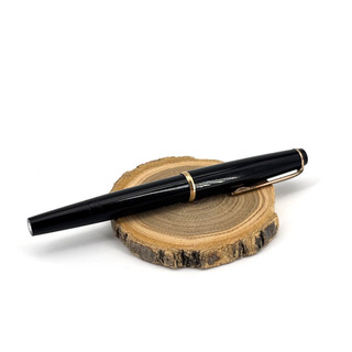 Montblanc Vintage Kolbenfüller No. 32 585 Goldfeder Schwarz / Gold #4745