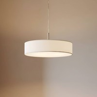 Lindby Pendelleuchte 'Sebatin' (Modern) In Creme Aus Textil (3 Flammig, E27) - H
