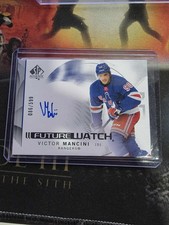 🔌2024-25 SP AUTHENTIC HOCKEY FUTURE WATCH HORIZONTAL AUTO /599 VICTOR MANCINI