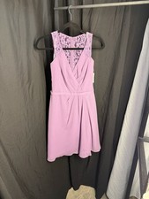 NWT David  s Bridal Purple Chiffon Dress
