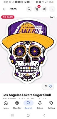 Los Angeles Lakers LOGO- Die Cut Laminated Decal, Magnet, Wall Fat Head Style
