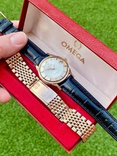 Omega Constellation Pie Pan Rose Gold Bracelet 1961 vintage 168.005 watch + Box