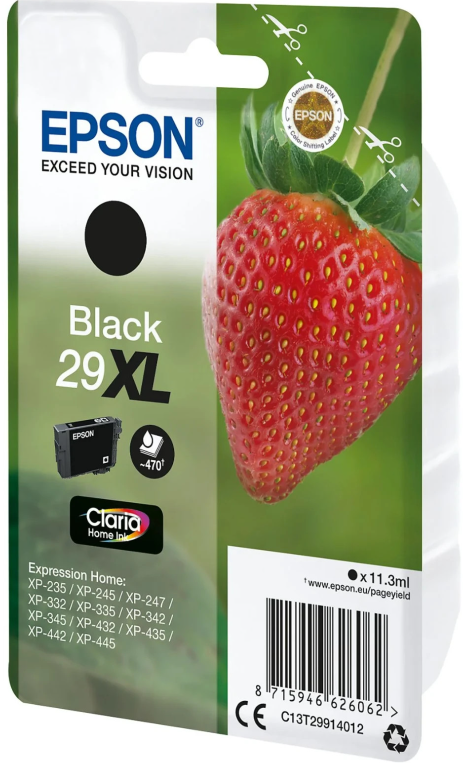 Epson Nero Strawberry Singlepack Black 29XL Claria Home Ink - Immagine 2