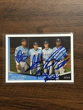 2019 Tampa Tarpons All Stars Garcia Gilliam Lopez Bristo IP Signed Autographed 