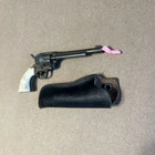Vintage Marx Miniature Six Shooter Western Colt Revolver Metal Cap Gun Toy