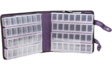 Craft Mates Bead Organizer, Locking 56 Compartments, Clear Lids