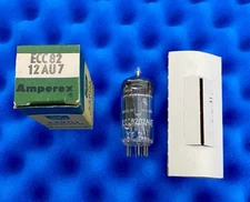 ONE Amperex ECC82 12AU7 Vacuum Tube/NOS/ Amplitrex Tested/Angle Halo Getter 1957