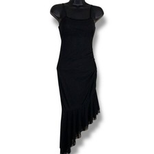 New XXS Wild Fable Black Dress Goth Whimsigoth Lace Trim Stretch Sleeveless
