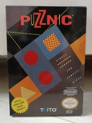 Puzznic Nintendo NES CIB mit Schaumstoff, Hülle, Anleitung Taito