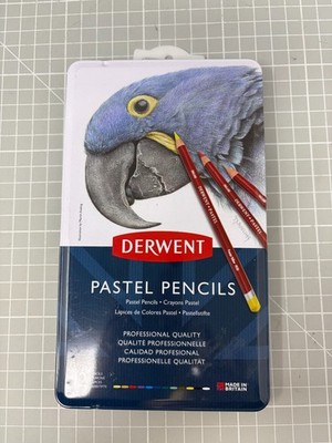 Derwent Profi Pastellstifte 12 Dosen Set verschiedene Farben Brandneu