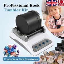 Rock Tumbler Kit Gem Jewelry Rock DIY Polishing Grinding Machine Stone Cup Set