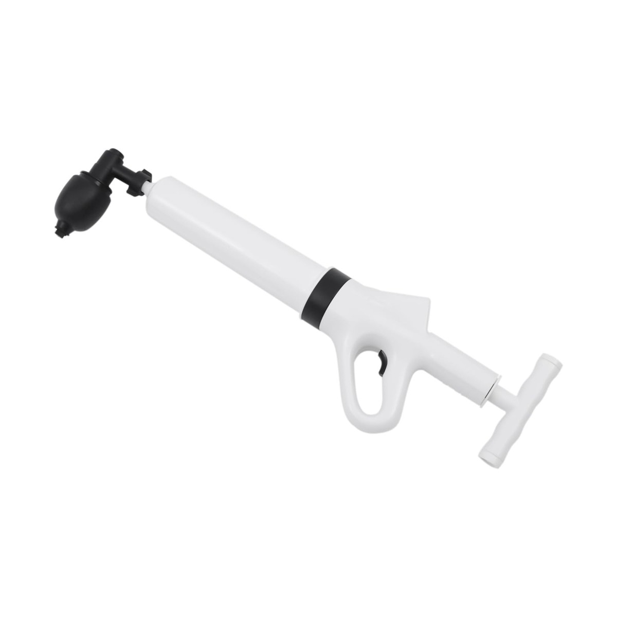 Electric Toilet Plunger – High Pressure Drain Clog Remover – 0.4MPa Max – 4 Head Attachments – Air Gauge – Rechargeable – Unclogs Toilets, Sinks, Showers & Floor Drains