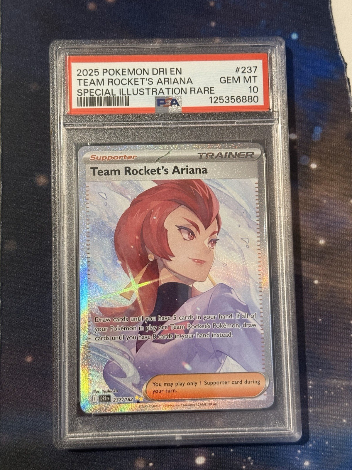 Pokemon Team Rockets Ariana Sir Destined Rivals Card 237/182 PSA 10