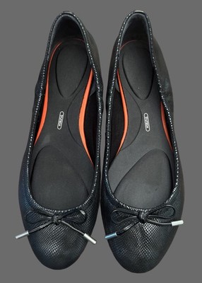 Rockport Total Motion Women s Shoes Ballet Flats Tru Tech Black Gold Sz 9.5