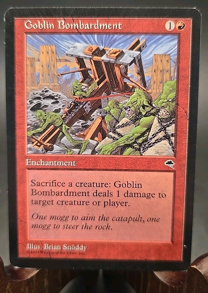 Goblin Bombardment Tempest MTG Regular Moderately Played