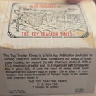 The Toy Tractor Times Allis Chalmers "B" Farm Toy Publication Box — photo 2