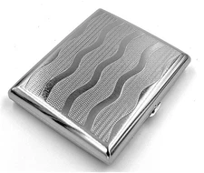 Retro Cigarette Case Victorian Style Metal Holder for Regular, King and 100'S Si