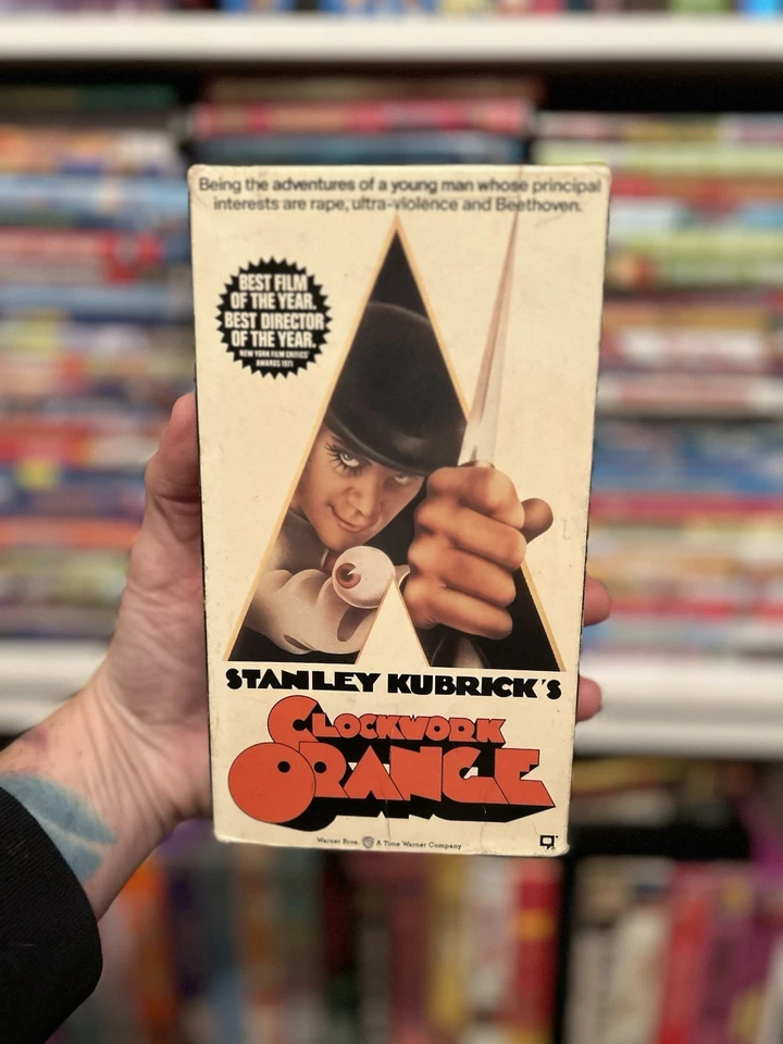 Clockwork Orange VHS Tape Rare Video 1991 Stanley Kubrick HTF OOP Thriller - Image 2 of 4