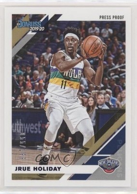 2019-20 Panini Donruss Press Proof Purple 55/199 Jrue Holiday #129 fm0