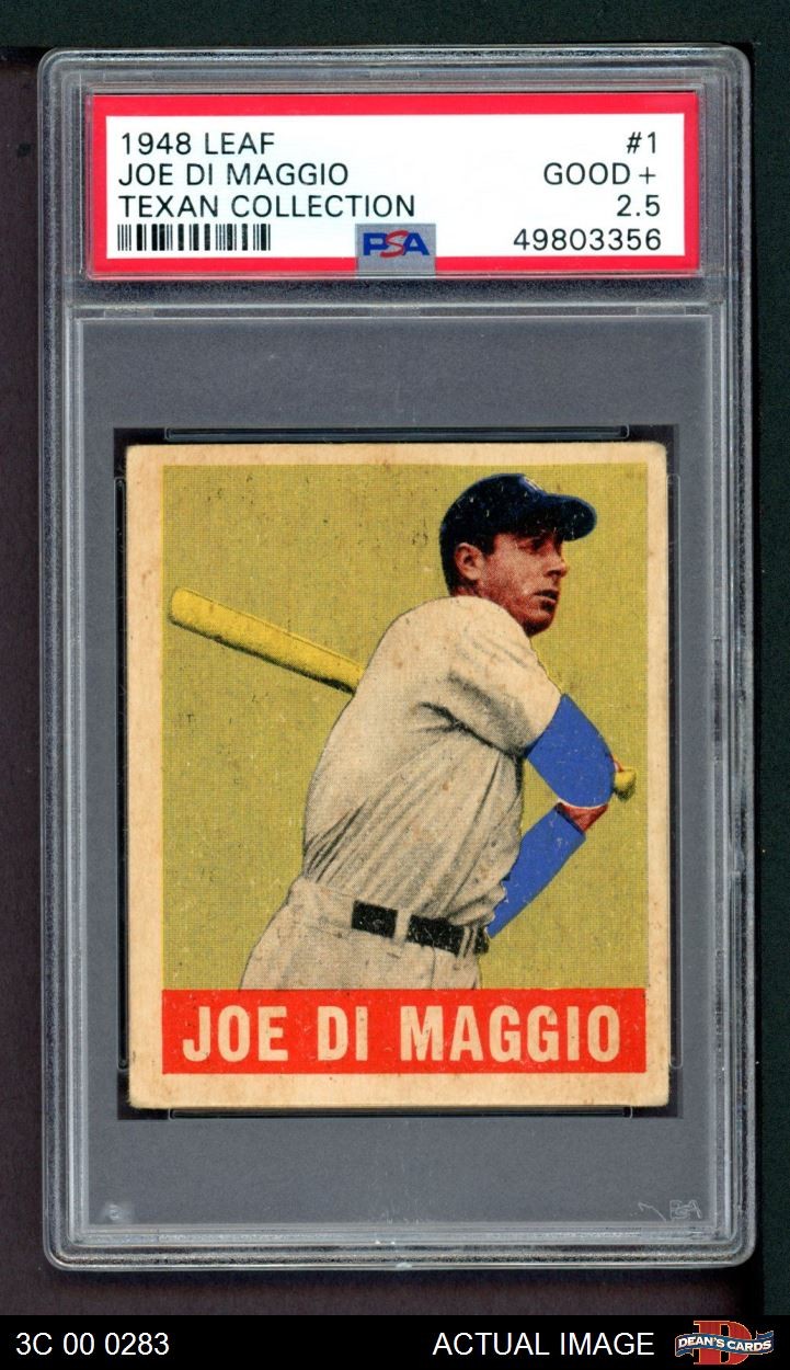 1948 Leaf #1 Joe DiMaggio Yankees HOF PSA 2.5 - GD+