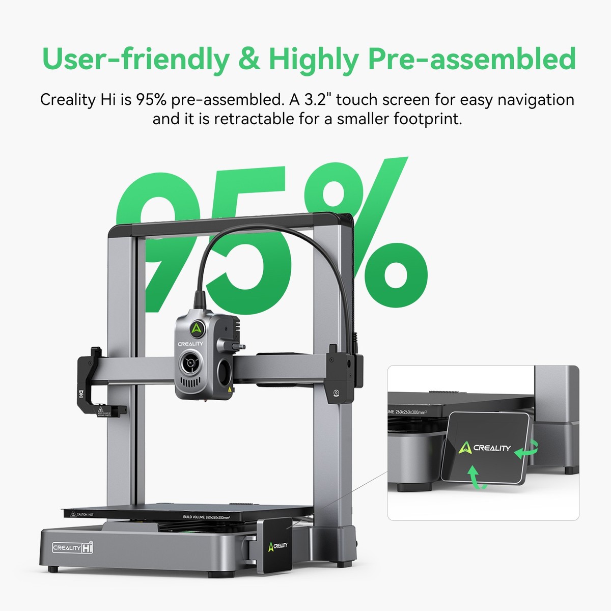 Refurbished】Creality Hi Combo 3D Printer with CFS Automatic