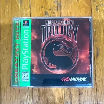 PlayStation 1 Mortal Kombat Trilogy PS1 Fighting Game, M Rated, Manual Included