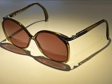 Vintage Christian Dior 2104 Amber Optyl Oversized Eyeglass Frame Made In Germany