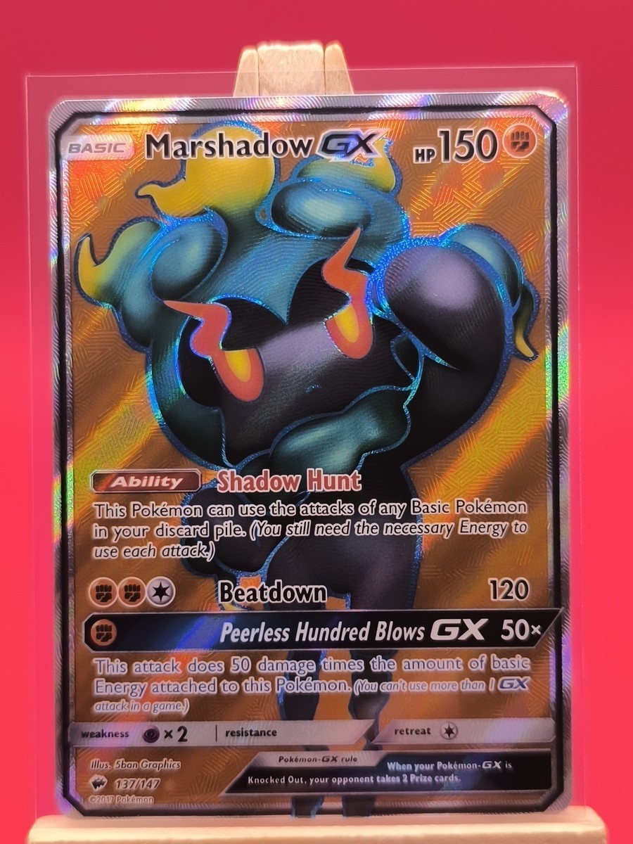 pokemon card marshadow gx Pokemon Trading Card Game: Marshadow GX Tin 2017 – Zapp! Comics