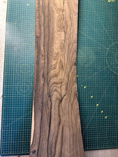 Exotic Ziricote Veneer Sheet - 1100mm x 200mm- Landscape Grain / Luthier / Inlay