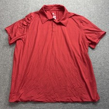 All In Motion Men  s Red Short Sleeve Polo Athletic Size XXL