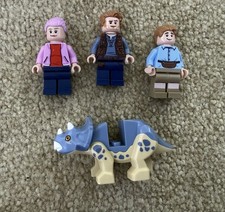 Lego Minifigures Jurassic World Lot Jurassic Park Owen Ben Brooklynn Triceratops
