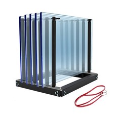 Black Steel Windshield Rack 5 Lite Auto Glass...