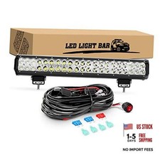 20 Inch 126W Led Light Bar Spot Flood Combo 126w Light Bar Wiring Harness