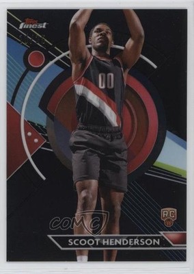 2023 Topps Finest Common Black Refractor 10/25 Scoot Henderson #77 Rookie RC 1yj