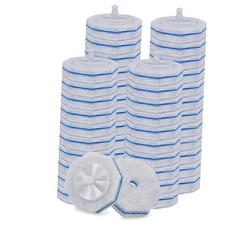 Disposable Toilet Bowl Wand Refills, Toilet Brush Head Pads Compatible with