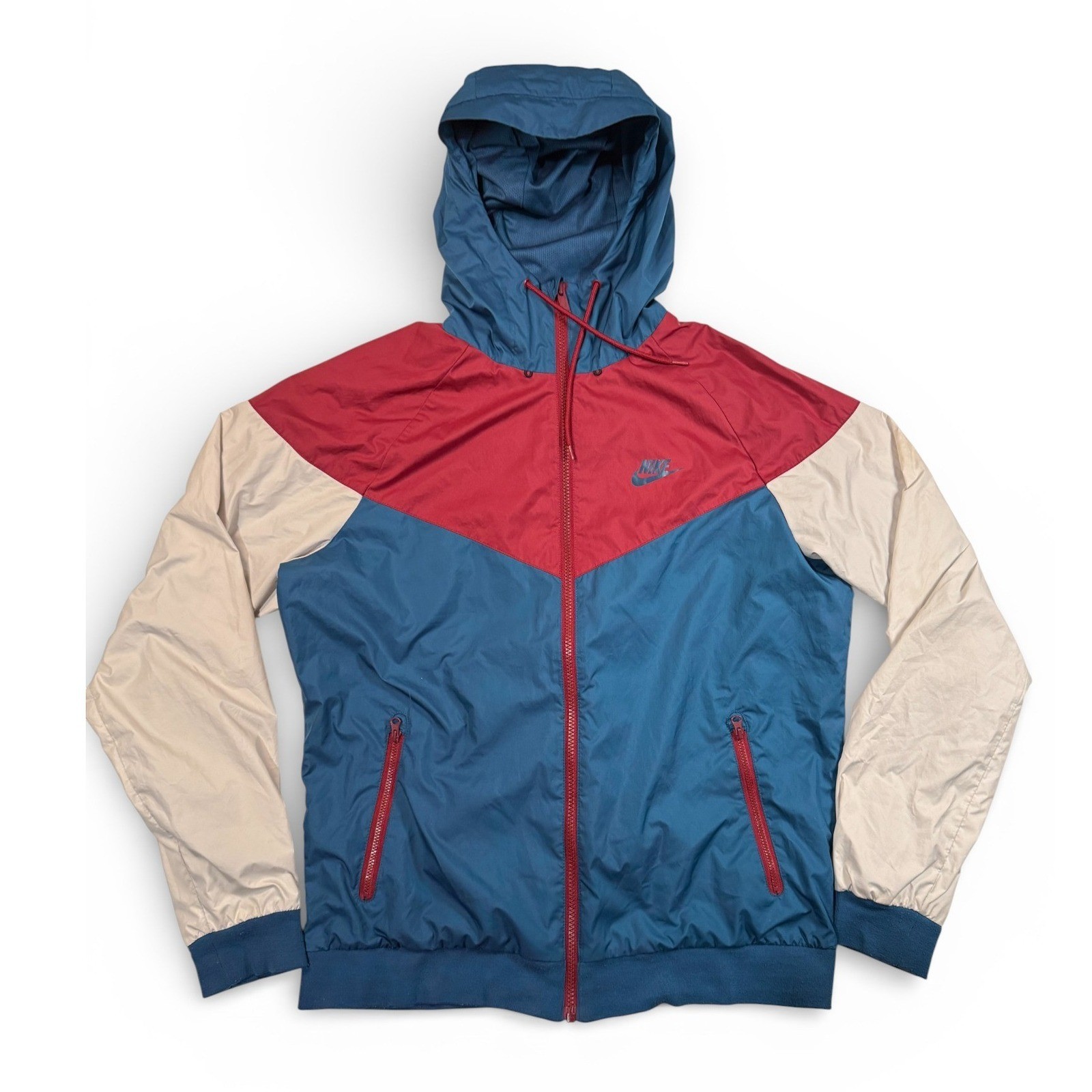Nike Windrunner Jacket Men Medium Colorblock Hood… - image 1