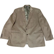 Ralph Lauren Men's 48R Camel Tan Silk Wool Cashmere Sport Coat Blazer Jacket