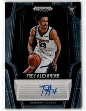 2024-25 Panini Prizm Black Rookie Auto #5 Trey Alexander Rookie Auto Nuggets